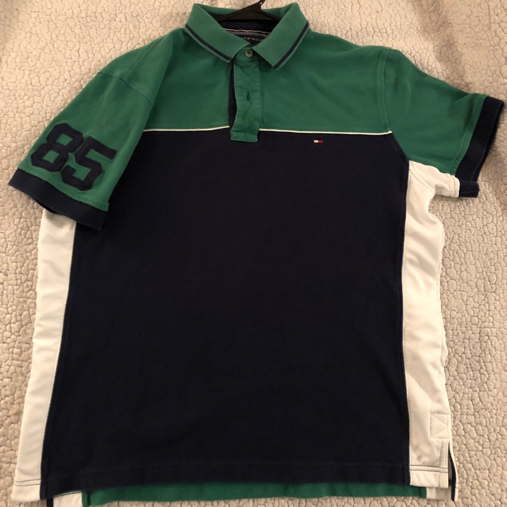Vintage Tommy Hilfiger Polo w/ Embroidered Sleeve